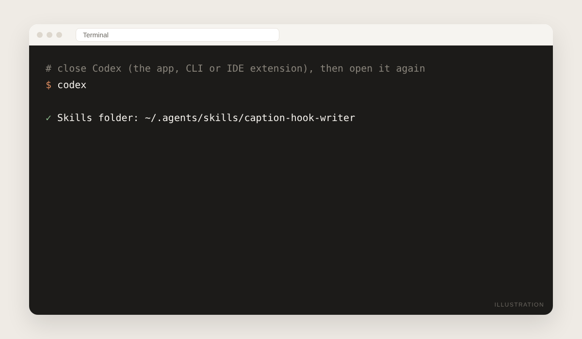 Restart Codex